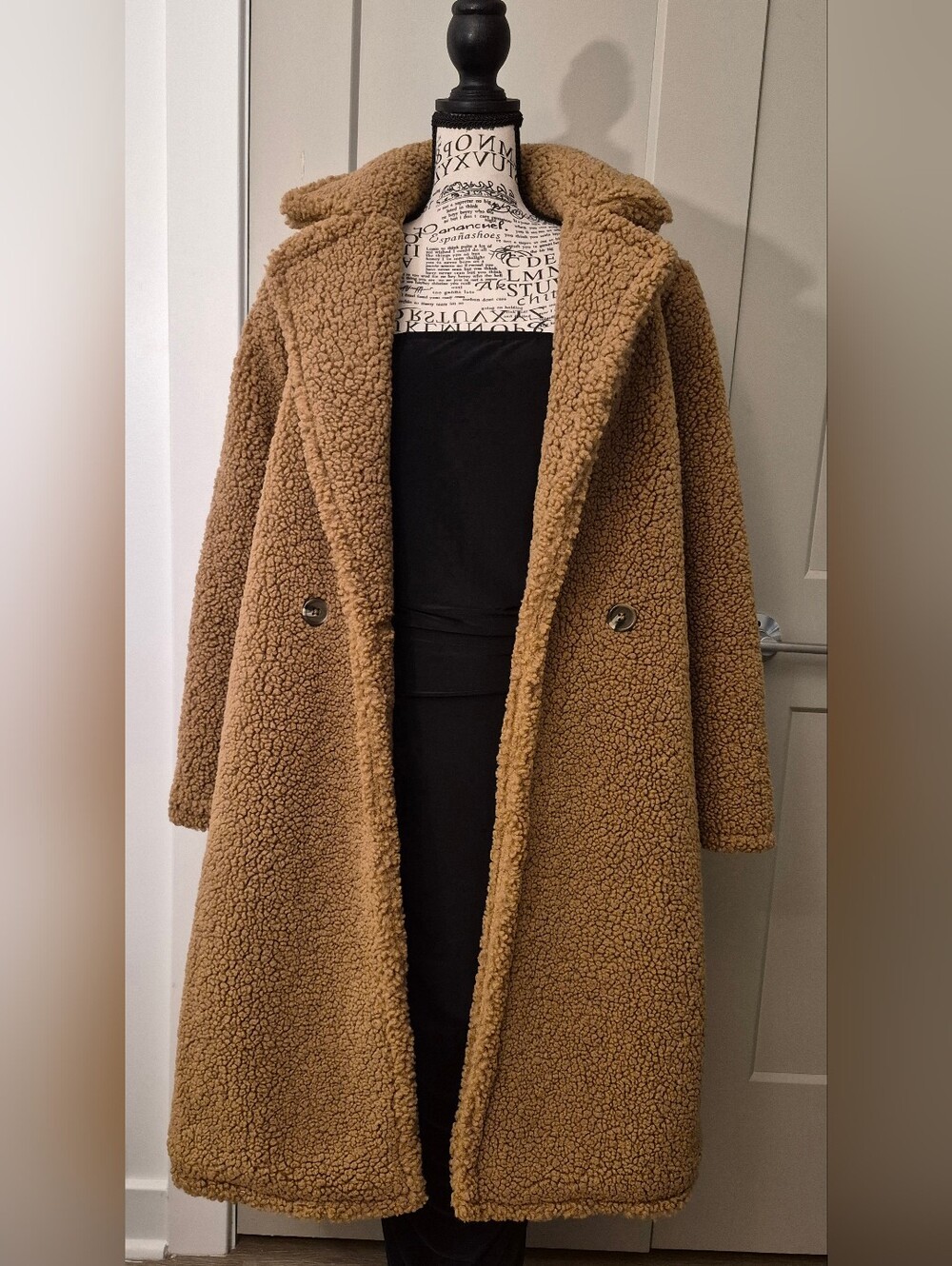 Talbots Women's Tan Teddy Coat Large Excellent Condition